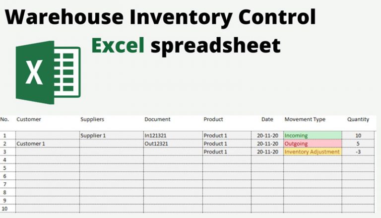 Stock Management In Excel Sheet Pmitools